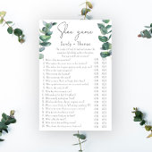 Eukalyptus - Brautparty-Spiel