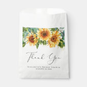 Eukalyptus-Brautparty Sunflower Geschenktütchen (Vorderseite)