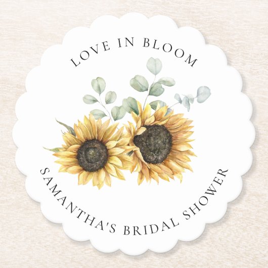 Eukalyptus-Brautparty Untersetzer (Vorderseite)