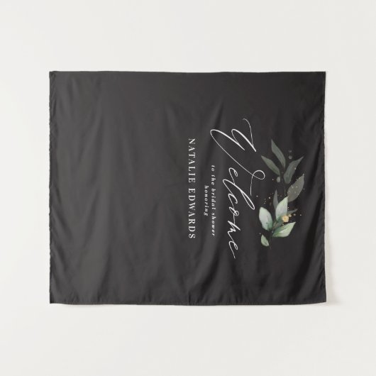 Eukalyptus-Brautparty Wandteppich (Vorderseite (Horizontal))