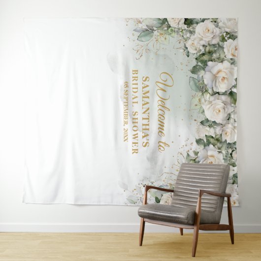 Eukalyptus-Brautparty Wandteppich (Beispiel (Horizontal))