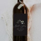 Eukalyptus-Brautparty Weinetikett