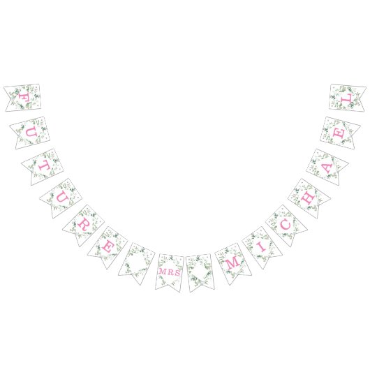 Eukalyptus-Brautparty Wimpelkette (Alle)