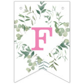 Eukalyptus-Brautparty Wimpelkette (Erste Fahne)