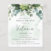 Eukalyptus Bridal Dusche Einladung (Vorderseite)