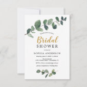 Eukalyptus Bridal Dusche Einladungskarte Einladung (Vorderseite)