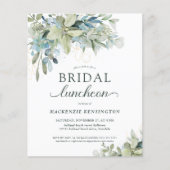Eukalyptus Bridal Luncheon Einladung (Vorderseite)