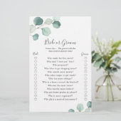 Eukalyptus Bride Groom Spiel Rustikales Brautparty (Stehend Vorderseite)