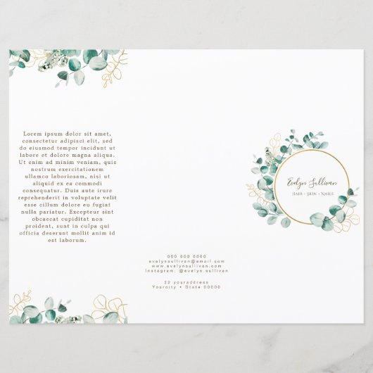 Eukalyptus-Broschüre (Vorderseite)