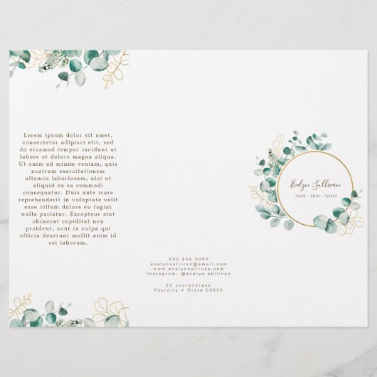 Eukalyptus-Broschüre (Vorderseite)