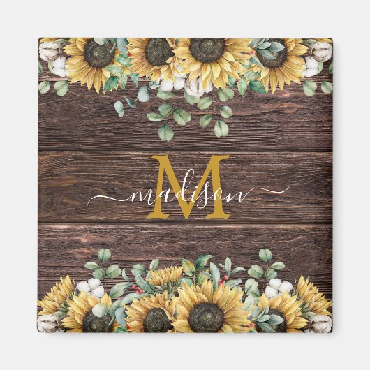 Eukalyptus Brown Wood Magnet (Vorne)