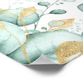 Eukalyptus-Brunch-&-Bubbly-Brautjunggesellinnenabs Poster (Ecke)