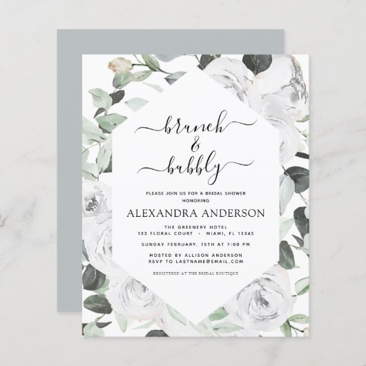 Eukalyptus Brunch & Bubbly Brautparty (Vorne/Hinten)