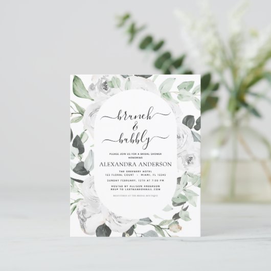 Eukalyptus Brunch & Bubbly Brautparty (Stehend Vorderseite)