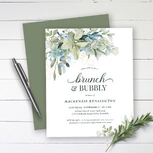 Eukalyptus Brunch Bubbly Einladung
