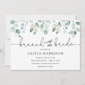 Eukalyptus Brunch mit Brautdusche Einladung (Vorderseite)