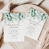 Eukalyptus Brunch und Blase-Einladung Einladung