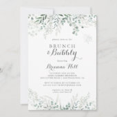 Eukalyptus Brunch und Bubbly Brautparty Einladung (Vorderseite)