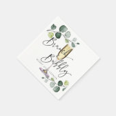 Eukalyptus Brunch und Bubbly Napkins Serviette (Ecke)