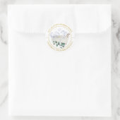 Eukalyptus-Bubble-Bath-Etikett Runder Aufkleber (Tasche)