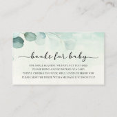 Eukalyptus-Bücher für die Beipackkarte Begleitkarte (Vorderseite)