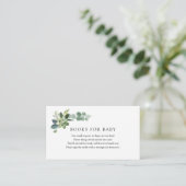 Eukalyptus-Bücher für die Beipackkarte Begleitkarte (Stehend Vorderseite)