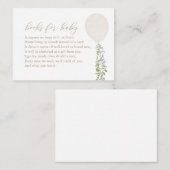 Eukalyptus-Bücher für Kleinkinder Begleitkarte (Vorne/Hinten)