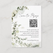 Eukalyptus Budget QR Code UAWG Begleitkarte (Vorderseite)