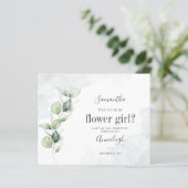 Eukalyptus-Budget wird meine BlumenGirl-Karte sein (Stehend Vorderseite)