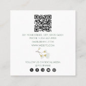 Eukalyptus Business-Logo-Weiterleitung an einen Fr Quadratische Visitenkarte (Rückseite)