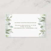 Eukalyptus Business Treuekarte (Rückseite)