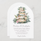 Eukalyptus Cake Wedding Einladung (Vorne/Hinten)