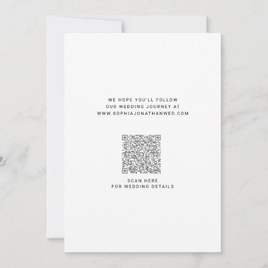 Eukalyptus Calligraphy Minimalistisch botanisch Save The Date (Rückseite)