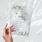 Eukalyptus Calligraphy Script Wedding Acryleinladungen