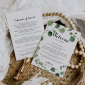 Eukalyptus Calligraphy Wedding Welcome Letter