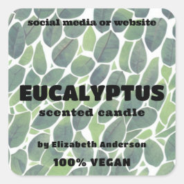 Eukalyptus Candle Square Sticker