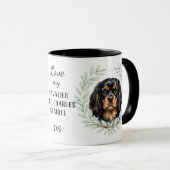 Eukalyptus Cavalier King Charles Spaniel Monogramm Tasse (VorderseiteRechts)