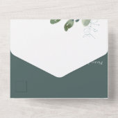 Eukalyptus Celebration of Life All In One Einladung (Rückseite)