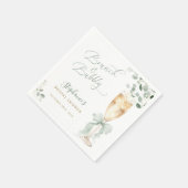 Eukalyptus-Champagner-Brautparty Serviette (Ecke)