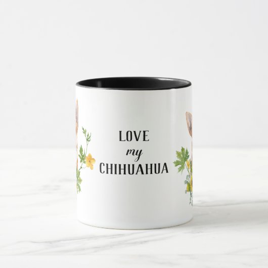 Eukalyptus Chihuahua Dog Tasse (Zentrum)