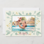 Eukalyptus Christmas Foto Feiertagskarte (Vorderseite)