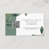 Eukalyptus Client-Termin Karte QR-Logo (Rückseite)