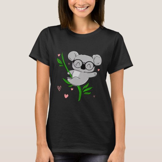 Eukalyptus Climbing Koala T-Shirt (Vorderseite)