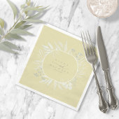 Eukalyptus Color Tones Wreath Yellow ID901 Serviette