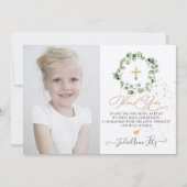 Eukalyptus Communittus Watercolor - Vielen Dank Einladung (Vorderseite)