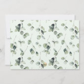 Eukalyptus Communittus Watercolor - Vielen Dank Einladung (Rückseite)