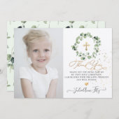 Eukalyptus Communittus Watercolor - Vielen Dank Einladung (Vorne/Hinten)