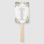 Eukalyptus & Cotton: Minimalistische Hochzeitserie Fächer (Rückseite)