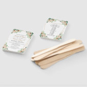 Eukalyptus & Cotton: Minimalistische Hochzeitserie Fächer (Non-assembled)