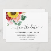 Eukalyptus Country Watercolor Wedding Save The Date (Vorne/Hinten)